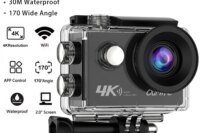 Ourlife 4K Action Camera Ultra HD 16MP WiFi 2.0 inch Screen 170D DVR Webcam Underwater 30M Helmet Video Recording Sport Camera