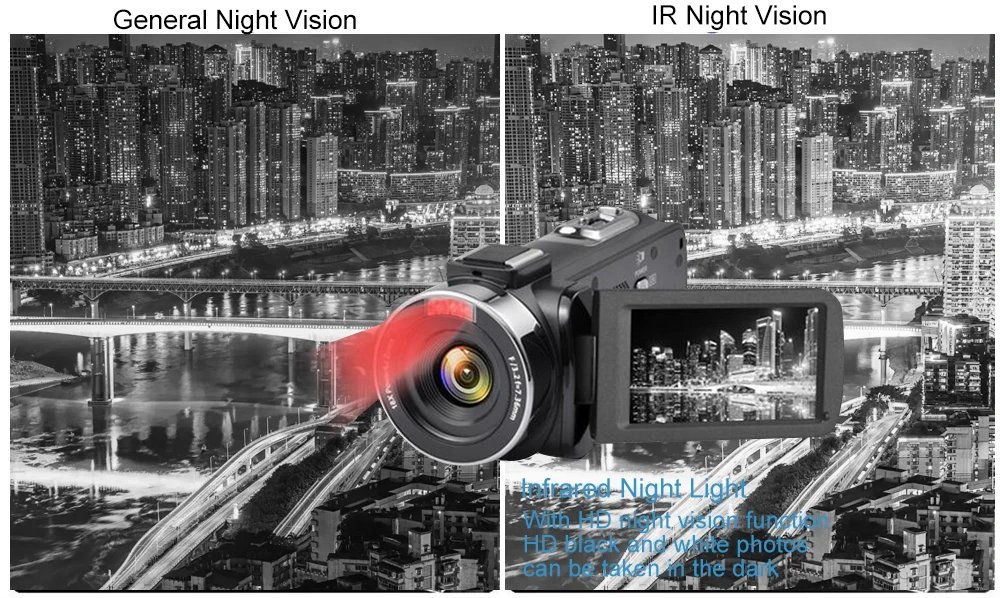 8K Digital Photography Camera 48MP Handheld DV 18X igital Zoom Camera Recorder 3'' LCD Touch Screen Portable Recording Camcorder 8K Digital Photography Camera 48MP Handheld DV 18X igital Zoom Camera Recorder 3'' LCD Touch Screen Portable Recording Camcorder