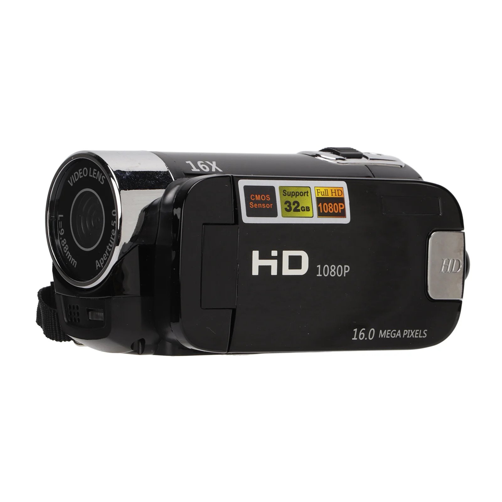 Video Camera Camcorder Full HD 1080P Handheld 270° Rotation Digital Camcorders 2.7inch Color Screen Portable for Gifts