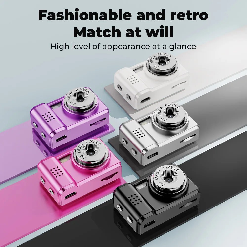 Mini Camera Mini Digital Video Camera 1080P Camcorder Built-in Battery with LCD Screen Flash for Photo Video Mini Digital Camera - Image 2