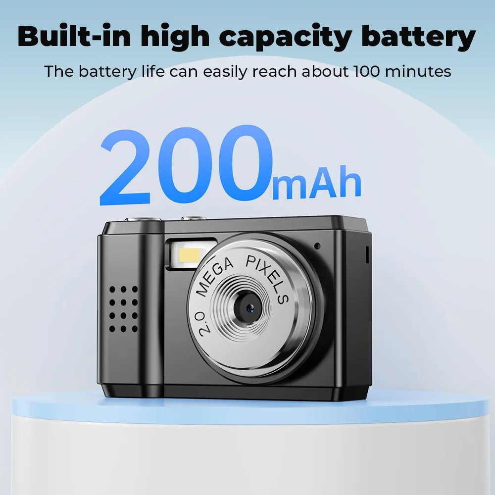 Mini Camera Mini Digital Video Camera 1080P Camcorder Built-in Battery with LCD Screen Flash for Photo Video Mini Digital Camera - Image 6
