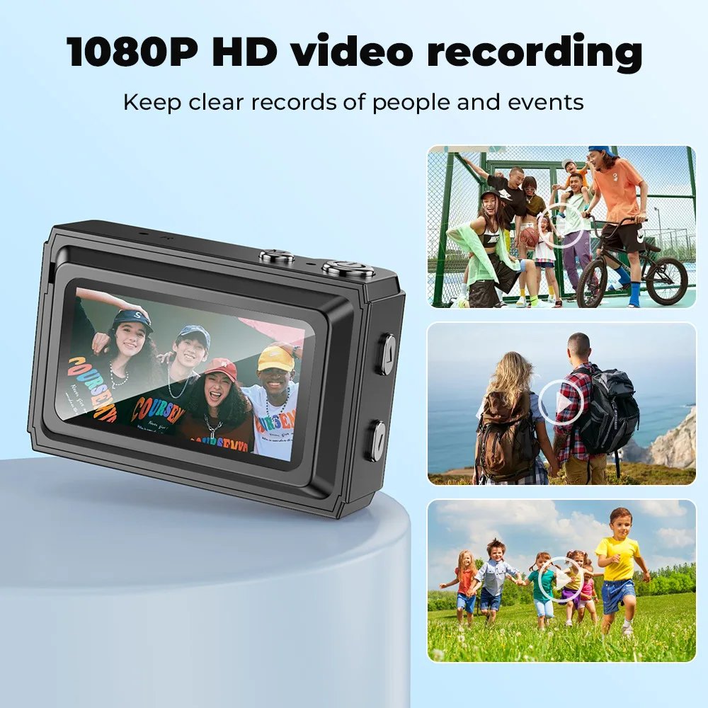 Mini Camera Mini Digital Video Camera 1080P Camcorder Built-in Battery with LCD Screen Flash for Photo Video Mini Digital Camera - Image 3