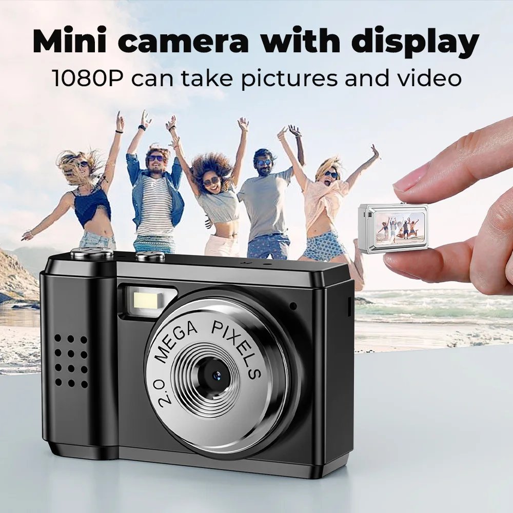 Mini Camera Mini Digital Video Camera 1080P Camcorder Built-in Battery with LCD Screen Flash for Photo Video Mini Digital Camera