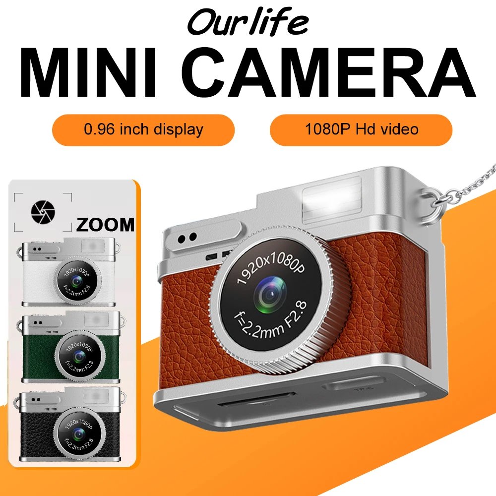 Ourlife Digital Camera 1080P CCD Mini Cam with Screen Indoor Outdoor Sports Portable Vintage Very Small Camcorder Video Recorder Ourlife Digital Camera 1080P CCD Mini Cam with Screen Indoor Outdoor Sports Portable Vintage Very Small Camcorder Video Recorder
