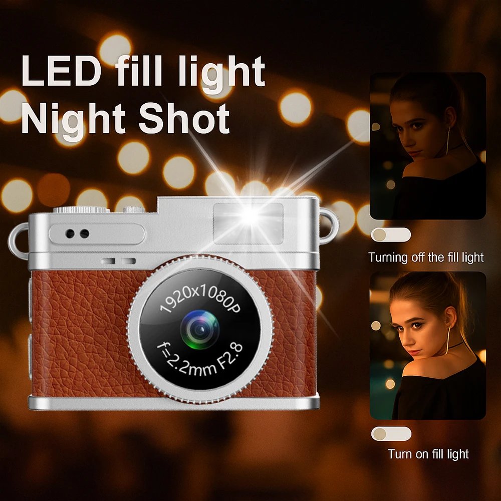 Ourlife Digital Camera 1080P CCD Mini Cam with Screen Indoor Outdoor Sports Portable Vintage Very Small Camcorder Video Recorder Ourlife Digital Camera 1080P CCD Mini Cam with Screen Indoor Outdoor Sports Portable Vintage Very Small Camcorder Video Recorder