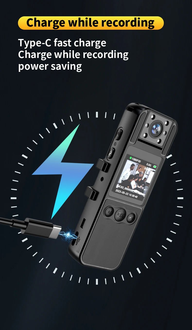 128GB Body Camera with Audio and Video Recording HD 1080P BodyCam 6HR Battery IR Cut Auto Night Vision Body Worn Camcorder 128GB Body Camera with Audio and Video Recording HD 1080P BodyCam 6HR Battery IR Cut Auto Night Vision Body Worn Camcorder