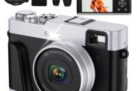 ZOSTUIC 4K Digital Camera, Autofocus 48MP Vlogging Camera, 16X Digital Zoom Video Camera Anti-Shake with 32GB Card - Black