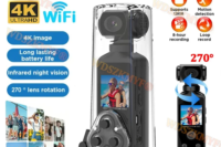 4K WiFi Full HD 1080P Camera 270 Rotatable Mini Camcorders Outdoor Sports DV With Waterproof Case Video Recorder Camcorder Cam