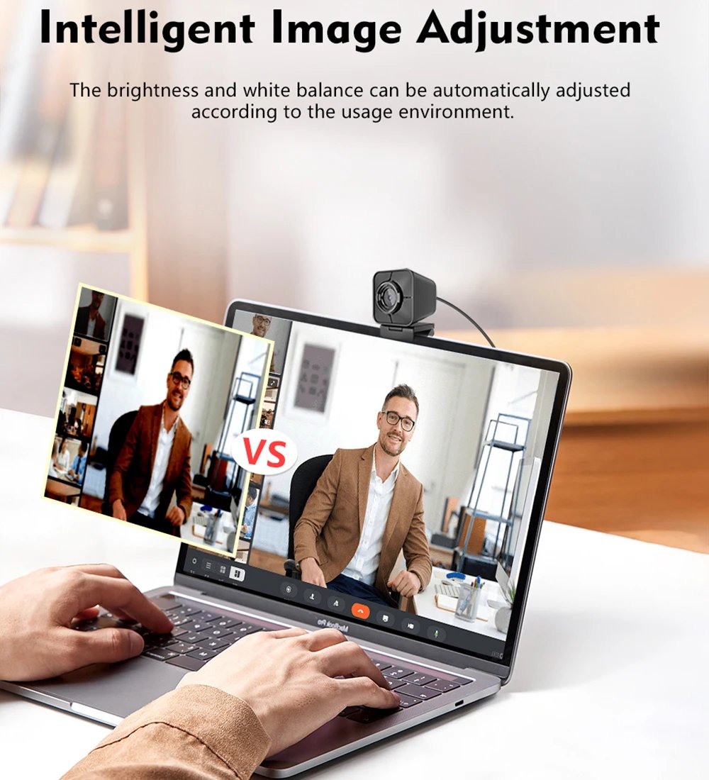 TOALLIN 4K HD Webcam Autofocus 1080P USB Web Camera with Sony Sensor, Dual Microphone FOV 81° PC Camera for YouTube Streaming