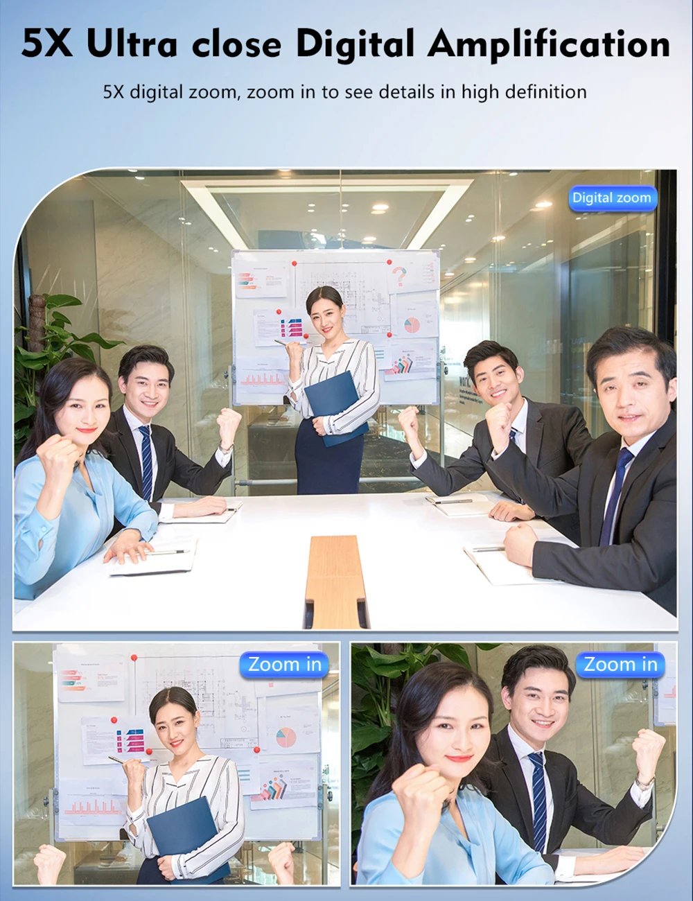 TOALLIN 4K HD Webcam Autofocus 1080P USB Web Camera with Sony Sensor, Dual Microphone FOV 81° PC Camera for YouTube Streaming