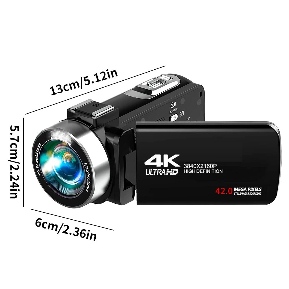4K Portable Digital photography Camera 2 in1 Photo Video Record DV Travel Video Camera 18X Zoom 3'' Rotatable Screen With Flash 4K Portable Digital photography Camera 2 in1 Photo Video Record DV Travel Video Camera 18X Zoom 3'' Rotatable Screen With Flash