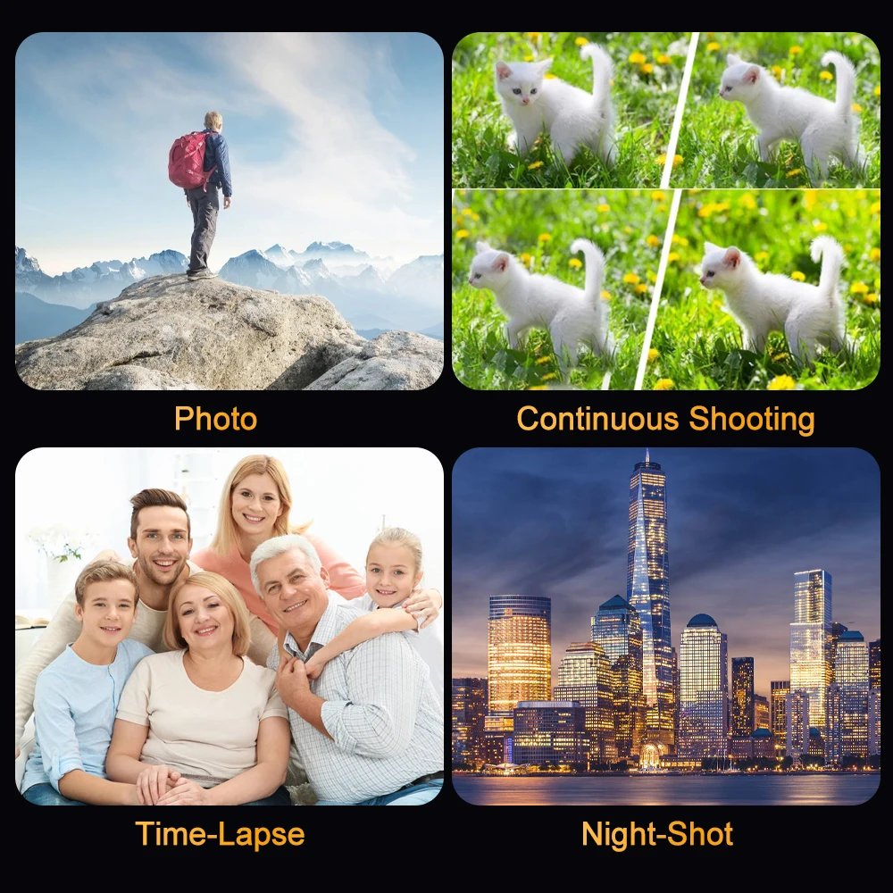 4K Portable Digital photography Camera 2 in1 Photo Video Record DV Travel Video Camera 18X Zoom 3'' Rotatable Screen With Flash - Image 5