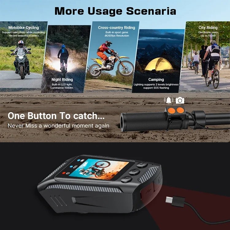 4K 60FPS Action Camera Bike Motorcycle Helmet Camera 1080P Outdoor Sport Cam Multifunction DV WiFi Bicycle Driver Recorder 4K 60FPS Action Camera Bike Motorcycle Helmet Camera 1080P Outdoor Sport Cam Multifunction DV WiFi Bicycle Driver Recorder