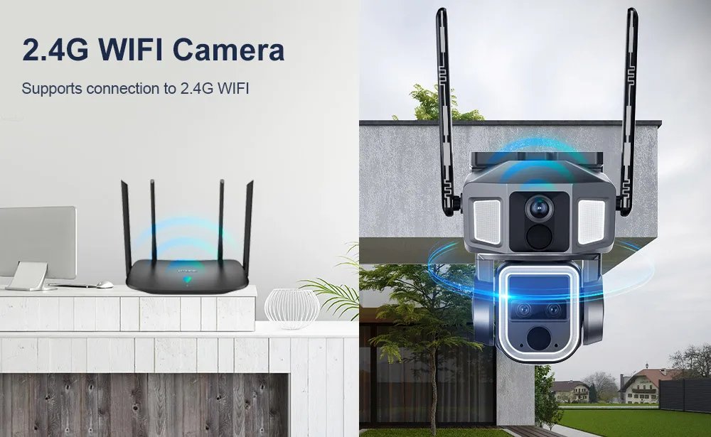 LS VISION 4G/WiFi 2 In 1 Solar Secutrity Camera Outdoor Dual Screen 4K 10x Zoom Dual PIR Auto Tracking CCTV Wireless waterproof 