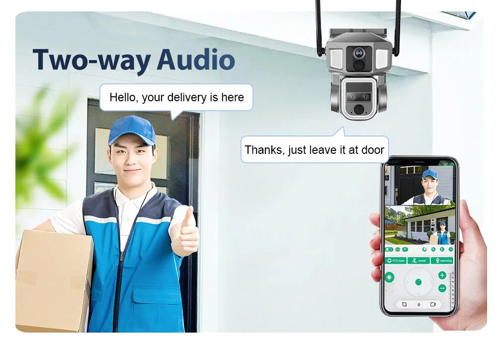 LS VISION 4G/WiFi 2 In 1 Solar Secutrity Camera Outdoor Dual Screen 4K 10x Zoom Dual PIR Auto Tracking CCTV Wireless waterproof 