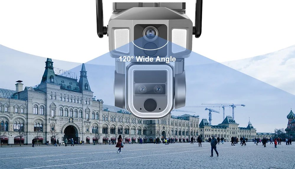 LS VISION 4G/WiFi 2 In 1 Solar Secutrity Camera Outdoor Dual Screen 4K 10x Zoom Dual PIR Auto Tracking CCTV Wireless waterproof 