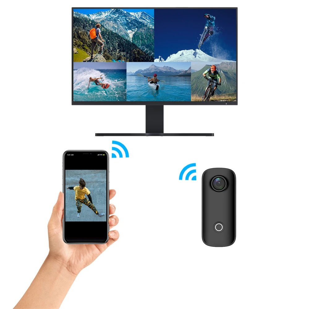 SJCAM C100 Plus Action Camera 4K 30M Waterproof 2.4G WiFi Action Sport action cam EIS bicycle helmet motorcycles SJCAM C100 Plus Action Camera 4K 30M Waterproof 2.4G WiFi Action Sport action cam EIS bicycle helmet motorcycles