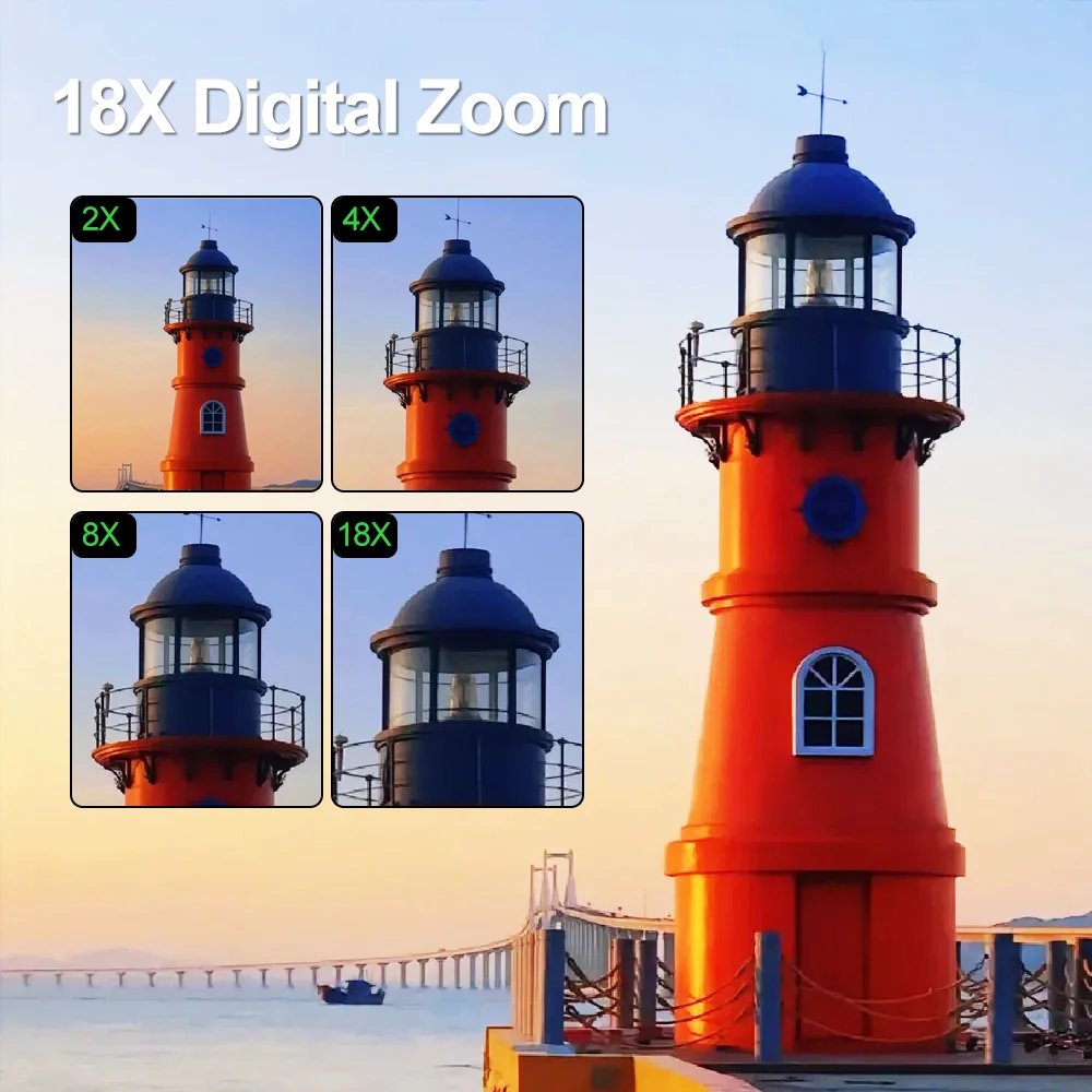 4K Digital Camera 64MP 3.0 Inch Rotatable Screen 18X Digital Zoom WiFi Vlog Camcorder Retro Video Recorder YouTub Webcam Cameras - Image 5