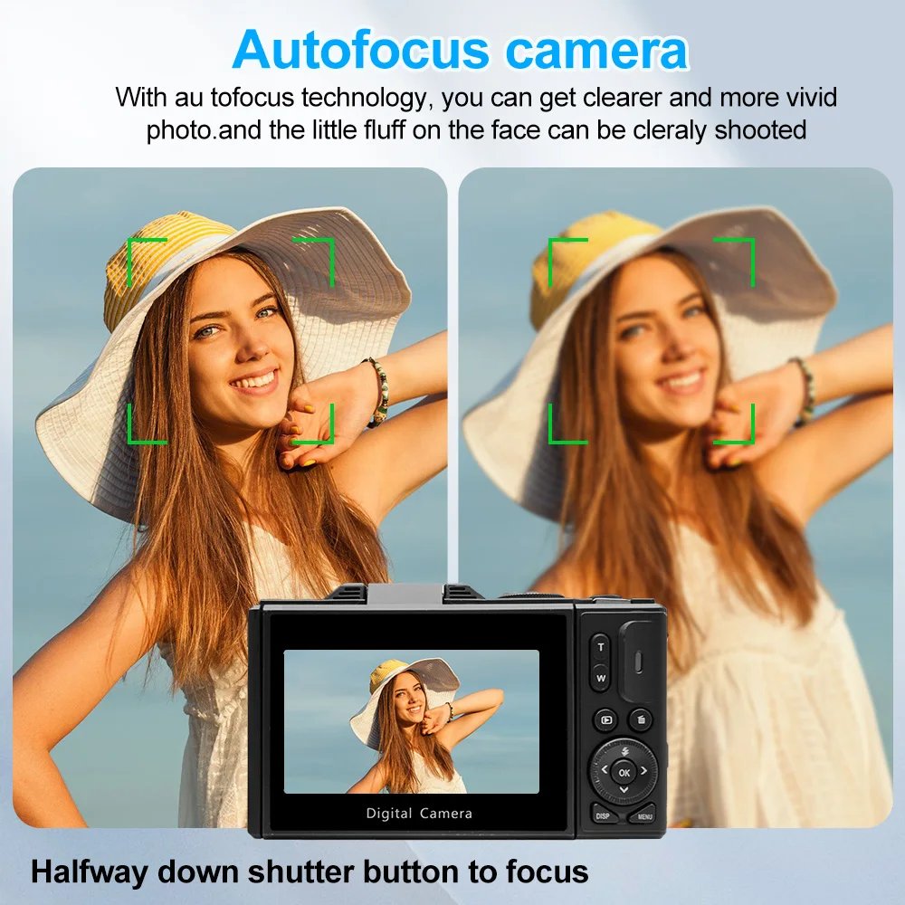 4K Digital Camera 64MP 3.0 Inch Rotatable Screen 18X Digital Zoom WiFi Vlog Camcorder Retro Video Recorder YouTub Webcam Cameras 4K Digital Camera 64MP 3.0 Inch Rotatable Screen 18X Digital Zoom WiFi Vlog Camcorder Retro Video Recorder YouTub Webcam Cameras