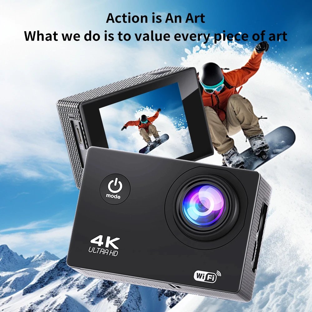 4K Action Camera 1080P/30FPS WiFi 2.0