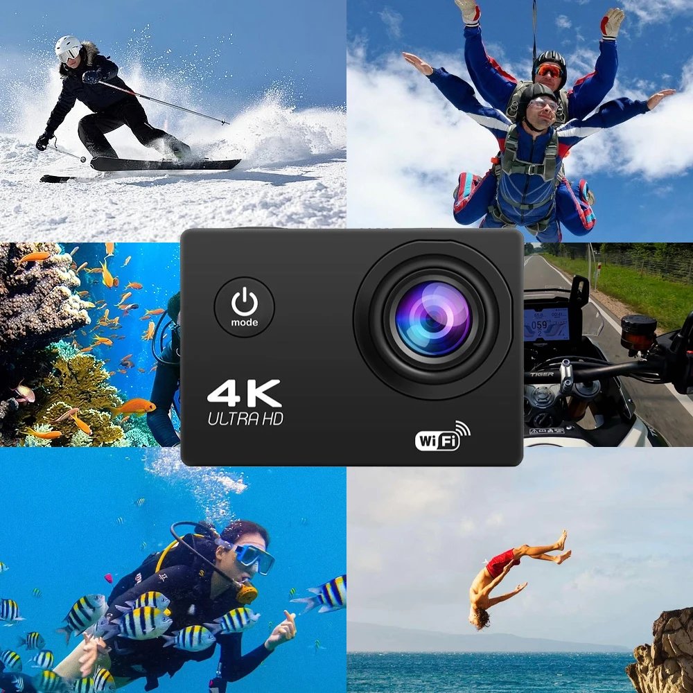 4K Action Camera 1080P/30FPS WiFi 2.0