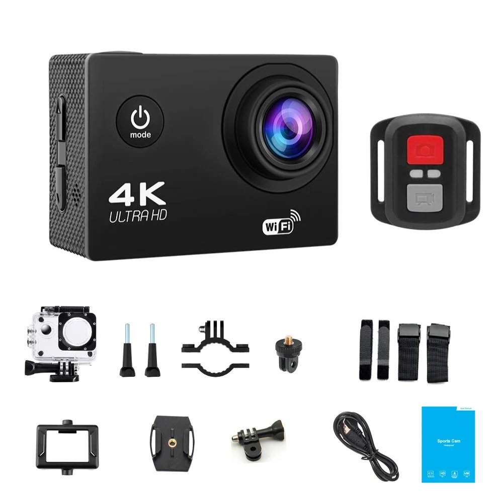 4K Action Camera 1080P/30FPS WiFi 2.0