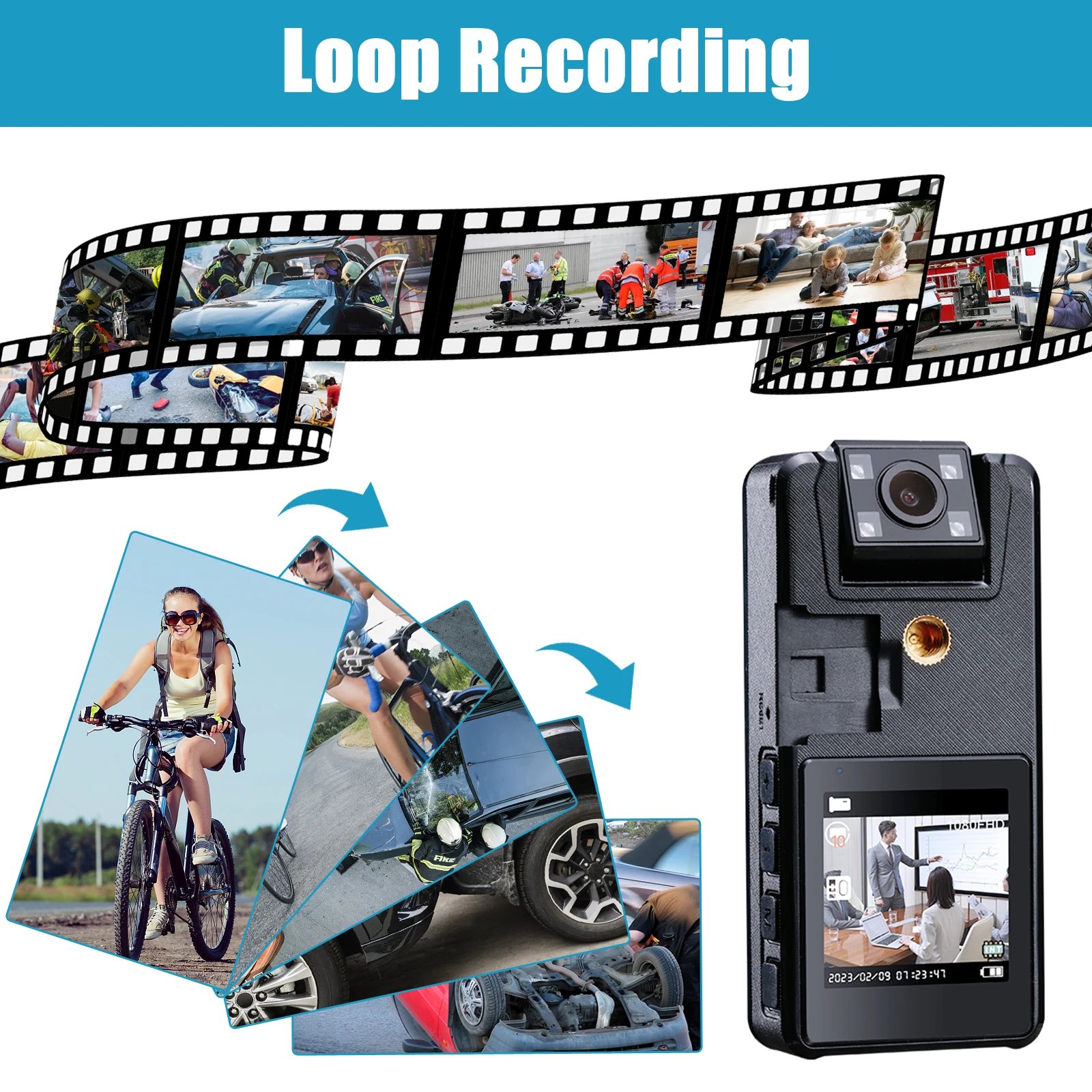 Vandlion A39 Full 1080P HD Mini Camera 3000mAh Camcorder Body Mount Cam Small 180° Rotating Bike Camera Sports DV Car DVR Webcam Vandlion A39 Full 1080P HD Mini Camera 3000mAh Camcorder Body Mount Cam Small 180° Rotating Bike Camera Sports DV Car DVR Webcam