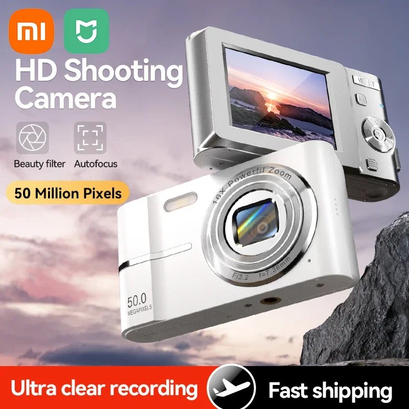 Xiaomi 4K Digital Camera 50MP 16X Student Camera Outdoor Anti-Shake Digital Video Camera Flash Video Recorder Small Video Camera Xiaomi 4K Digital Camera 50MP 16X Student Camera Outdoor Anti-Shake Digital Video Camera Flash Video Recorder Small Video Camera