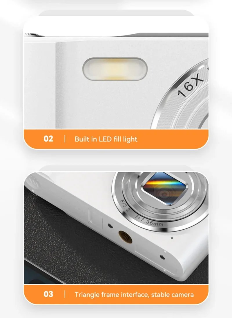 Xiaomi 4K Digital Camera 50MP 16X Student Camera Outdoor Anti-Shake Digital Video Camera Flash Video Recorder Small Video Camera Xiaomi 4K Digital Camera 50MP 16X Student Camera Outdoor Anti-Shake Digital Video Camera Flash Video Recorder Small Video Camera