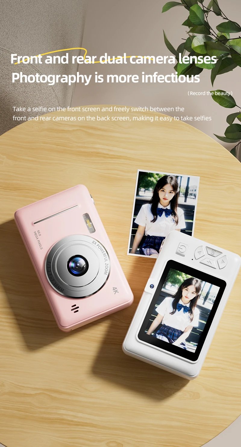 4K Retro CCD Portable Digital Camera Entry-level Camera Dual Camera Flash 50 Million Pixels Auto Focus Intelligent Anti-shakeNew 4K Retro CCD Portable Digital Camera Entry-level Camera Dual Camera Flash 50 Million Pixels Auto Focus Intelligent Anti-shakeNew