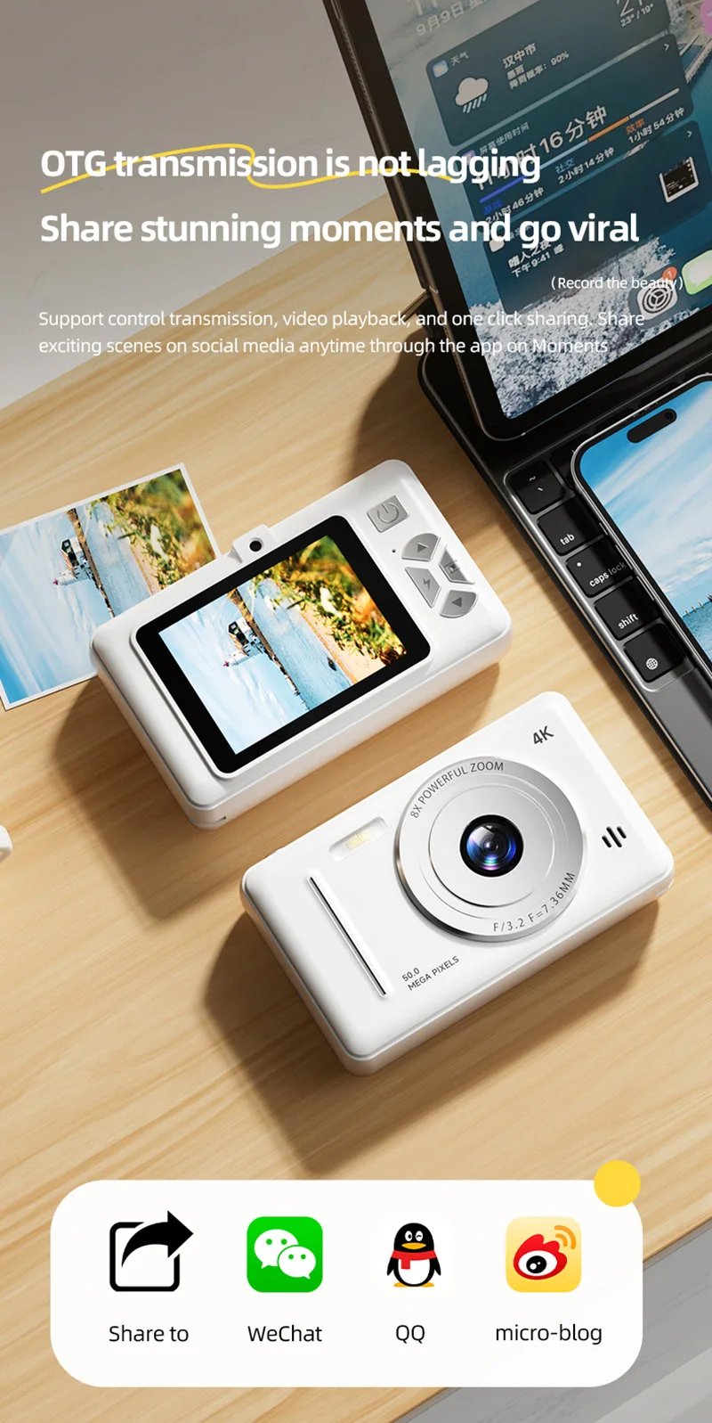 4K Retro CCD Portable Digital Camera Entry-level Camera Dual Camera Flash 50 Million Pixels Auto Focus Intelligent Anti-shakeNew 4K Retro CCD Portable Digital Camera Entry-level Camera Dual Camera Flash 50 Million Pixels Auto Focus Intelligent Anti-shakeNew