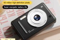 4K Retro CCD Portable Digital Camera Entry-level Camera Dual Camera Flash 50 Million Pixels Auto Focus Intelligent Anti-shakeNew