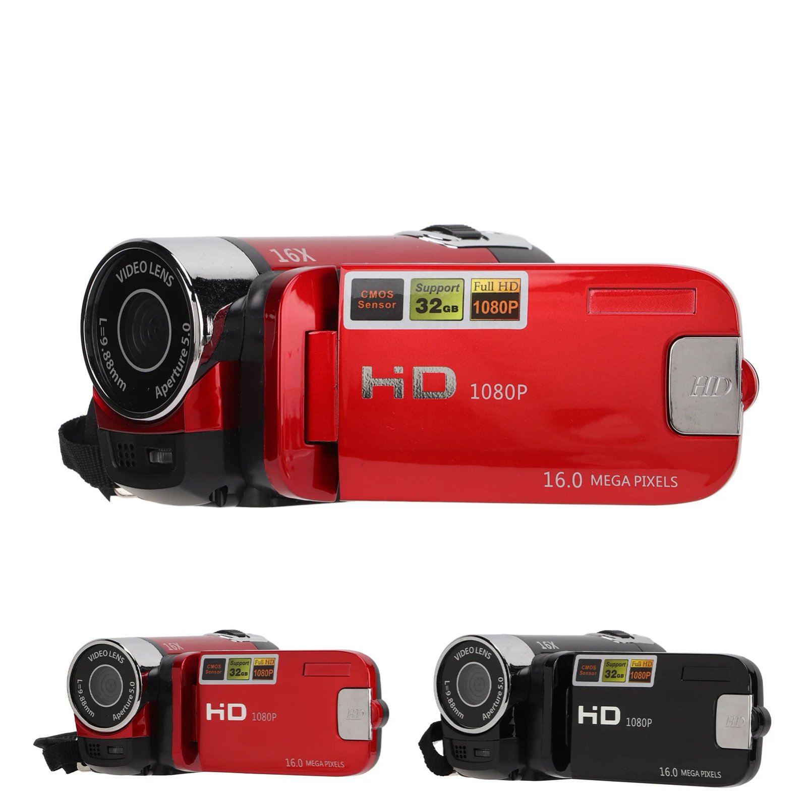 Video Camera Camcorder Handheld Camera Recorder 270° Rotation 16X Zoom 2.7inch Color Screen for Kids for Family for Gifts - Image 6