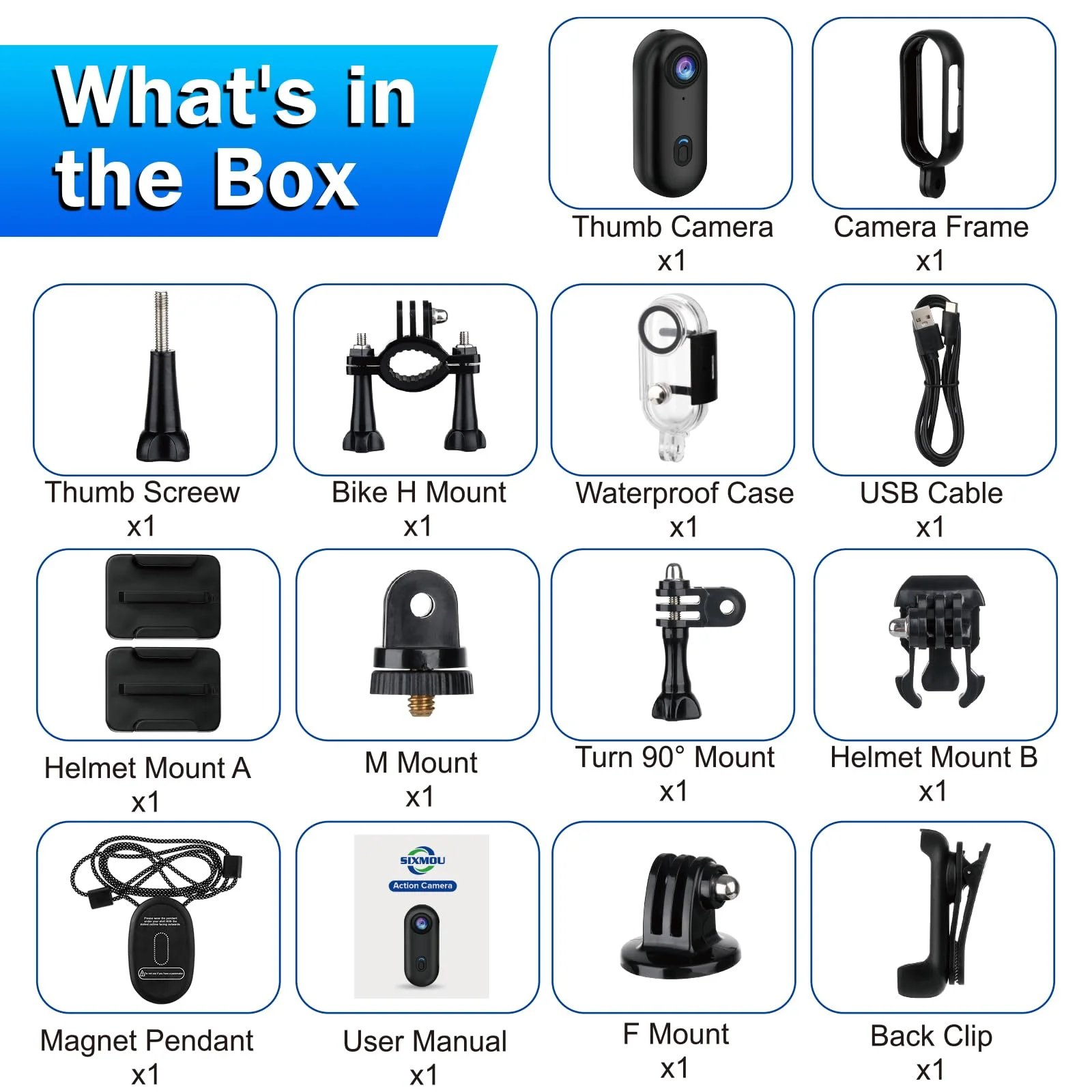 4K Outdoor Sports Camera Multifunction WIFI In Helmet Motorcycle Bike Waterproof Bicycle Action Mini Body Cam Video Recording - Image 6