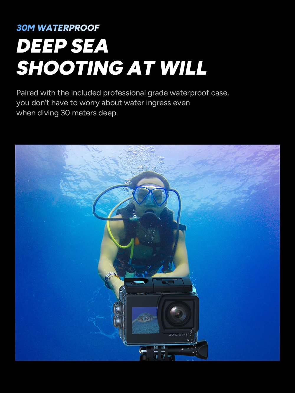 SJCAM SJ4000 Dual Screen 4K Action Camera 30M Waterproof Anti-Shake HD Sports Video Action Cameras Motorcycle Bicycle Helmet SJCAM SJ4000 Dual Screen 4K Action Camera 30M Waterproof Anti-Shake HD Sports Video Action Cameras Motorcycle Bicycle Helmet