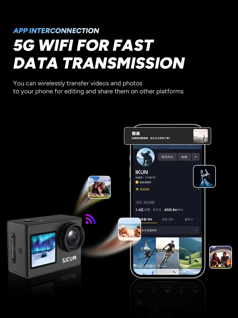 SJCAM SJ4000 Dual Screen 4K Action Camera 30M Waterproof Anti-Shake HD Sports Video Action Cameras Motorcycle Bicycle Helmet SJCAM SJ4000 Dual Screen 4K Action Camera 30M Waterproof Anti-Shake HD Sports Video Action Cameras Motorcycle Bicycle Helmet