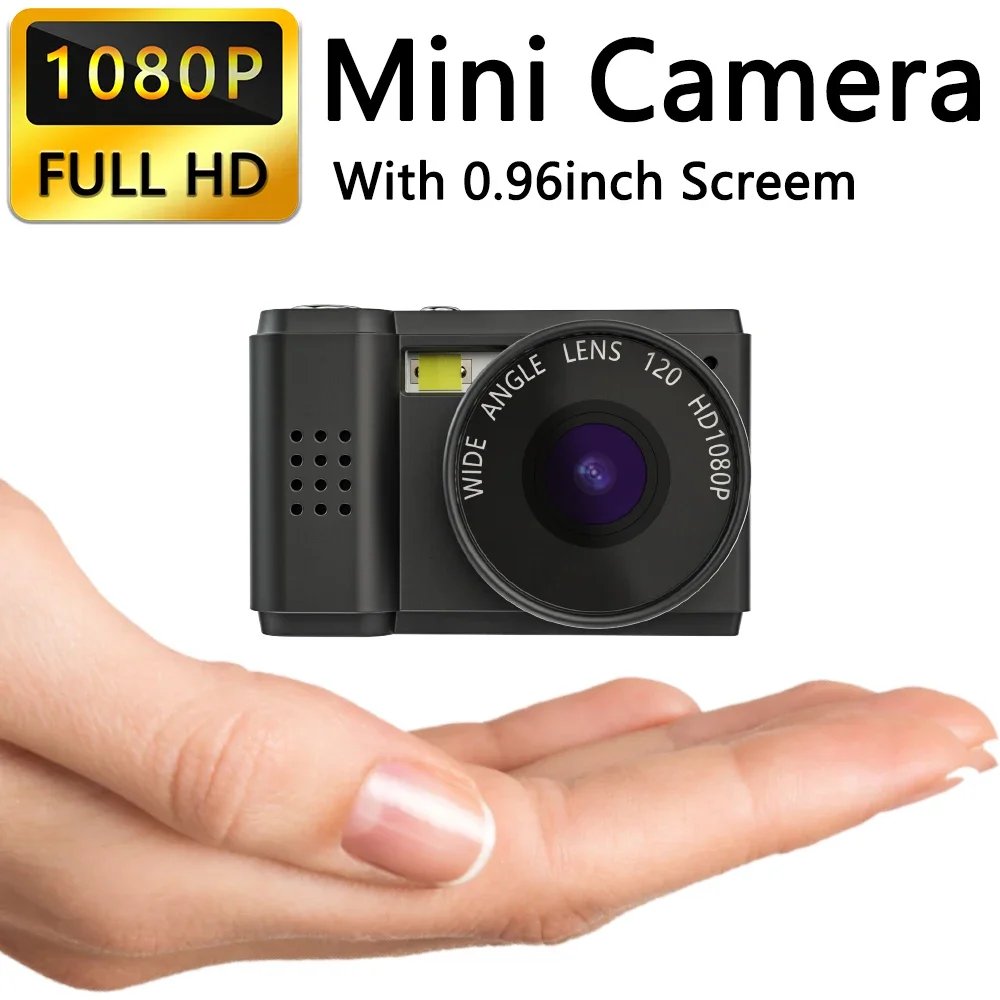 0-128G Mini 1080P Small Digtal Camera with Screen Bodycam Compact Kids Camcorder Indoor Outdoor Sport Video DV Recorder Body Cam