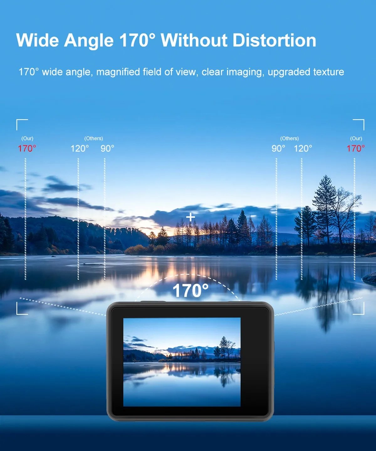 Action Camera 5K 4K60FPS EIS 48MP Wi-Fi Dual Screen 170D 8X Zoom Pre Record 30M Waterproof Sport Camera With Sony IMX576 Lens Action Camera 5K 4K60FPS EIS 48MP Wi-Fi Dual Screen 170D 8X Zoom Pre Record 30M Waterproof Sport Camera With Sony IMX576 Lens