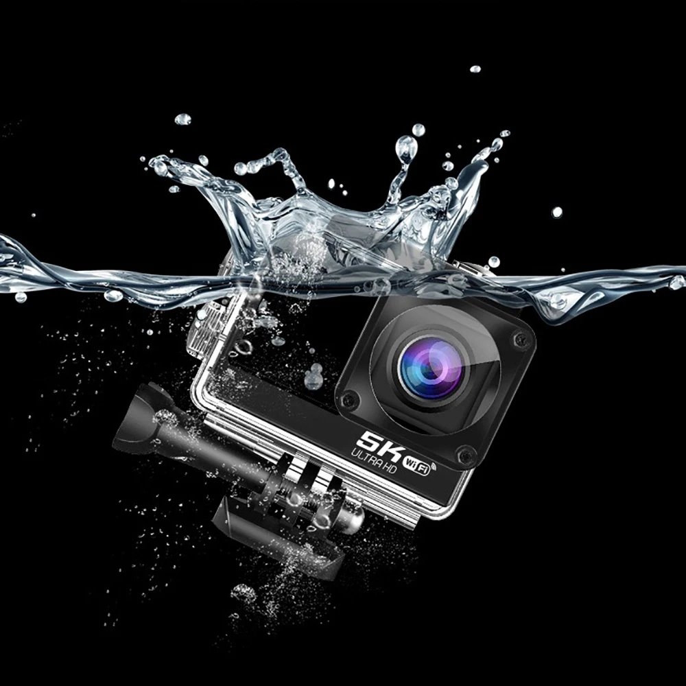 Action Camera 5K 4K60FPS EIS 48MP Wi-Fi Dual Screen 170D 8X Zoom Pre Record 30M Waterproof Sport Camera With Sony IMX576 Lens Action Camera 5K 4K60FPS EIS 48MP Wi-Fi Dual Screen 170D 8X Zoom Pre Record 30M Waterproof Sport Camera With Sony IMX576 Lens