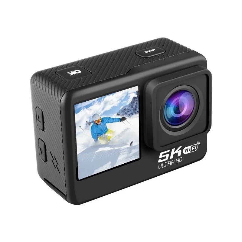 Action Camera 5K 4K60FPS EIS 48MP Wi-Fi Dual Screen 170D 8X Zoom Pre Record 30M Waterproof Sport Camera With Sony IMX576 Lens Action Camera 5K 4K60FPS EIS 48MP Wi-Fi Dual Screen 170D 8X Zoom Pre Record 30M Waterproof Sport Camera With Sony IMX576 Lens