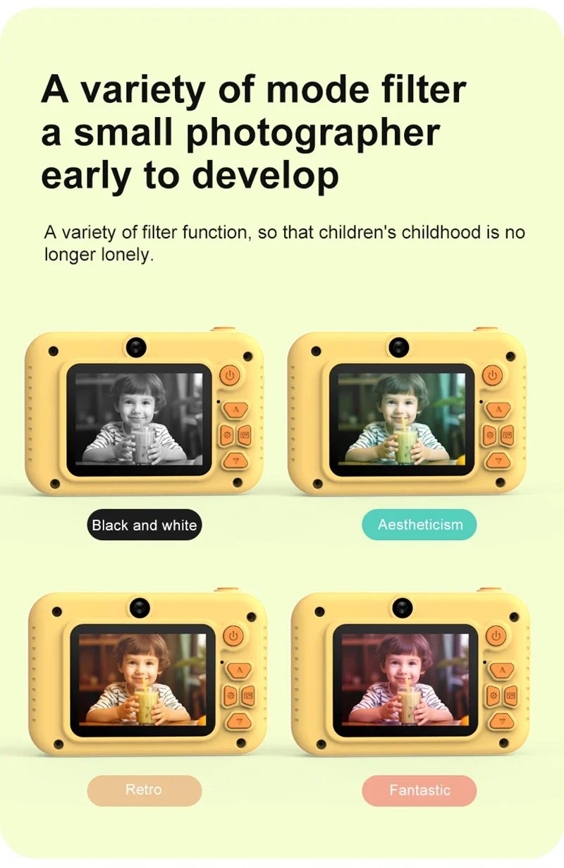 Xiaomi 4K Digital Camera 2000W Pixels Dual-camera Mini HD Eye Protection Screen1080P Built-in Game Shock Recording Kids Camera Xiaomi 4K Digital Camera 2000W Pixels Dual-camera Mini HD Eye Protection Screen1080P Built-in Game Shock Recording Kids Camera