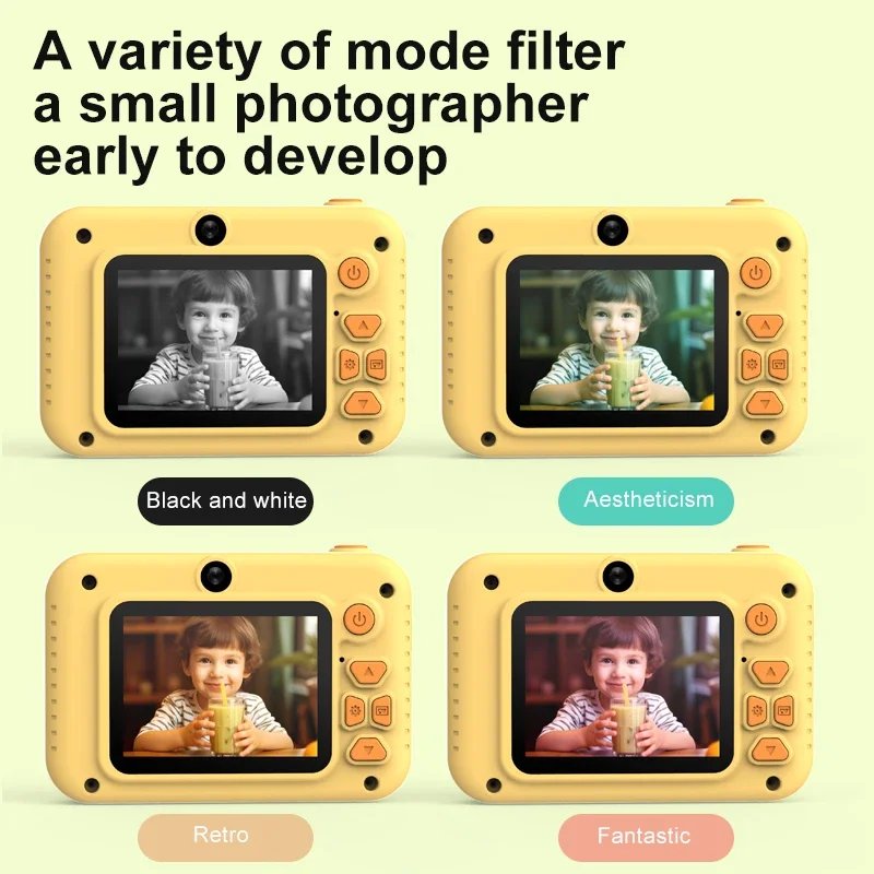 Xiaomi 4K Digital Camera 2000W Pixels Dual-camera Mini HD Eye Protection Screen1080P Built-in Game Shock Recording Kids Camera - Image 5