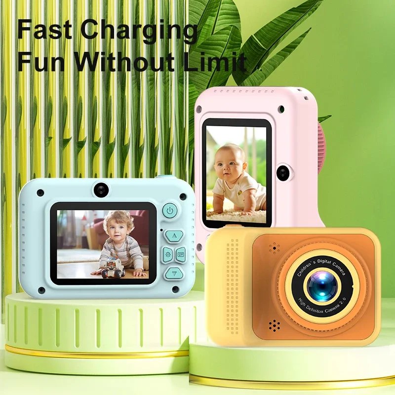 Xiaomi 4K Digital Camera 2000W Pixels Dual-camera Mini HD Eye Protection Screen1080P Built-in Game Shock Recording Kids Camera - Image 3