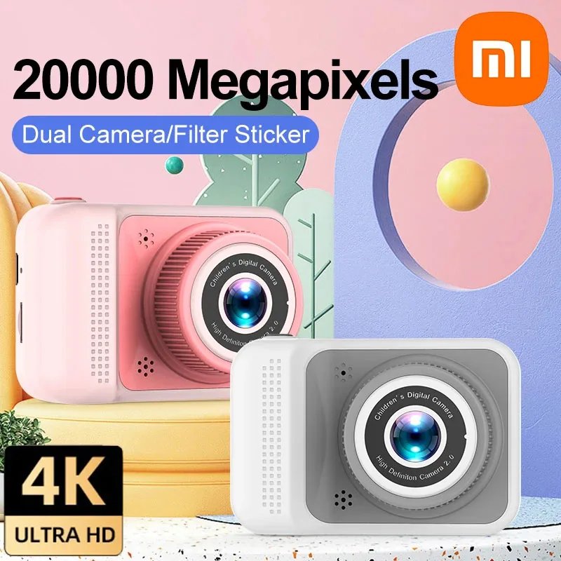 Xiaomi 4K Digital Camera 2000W Pixels Dual-camera Mini HD Eye Protection Screen1080P Built-in Game Shock Recording Kids Camera - Image 2