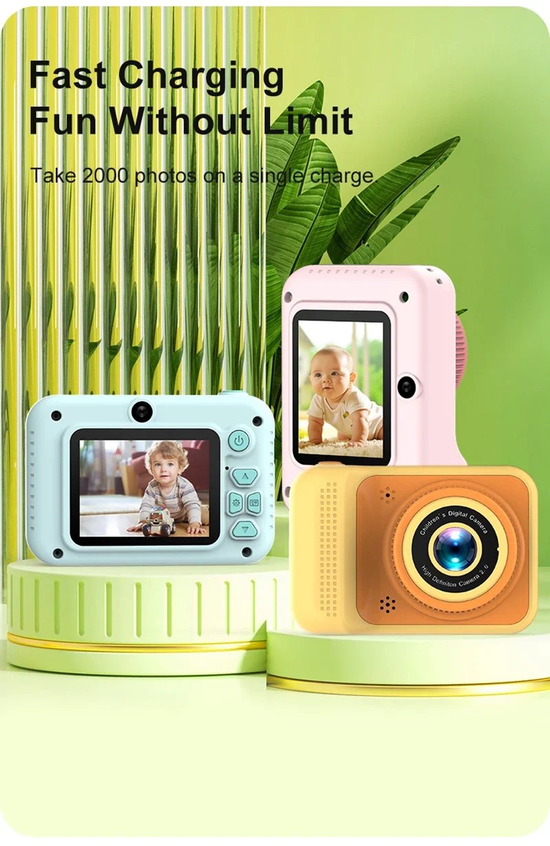 Xiaomi 4K Digital Camera 2000W Pixels Dual-camera Mini HD Eye Protection Screen1080P Built-in Game Shock Recording Kids Camera Xiaomi 4K Digital Camera 2000W Pixels Dual-camera Mini HD Eye Protection Screen1080P Built-in Game Shock Recording Kids Camera