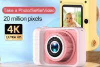 Xiaomi 4K Digital Camera 2000W Pixels Dual-camera Mini HD Eye Protection Screen1080P Built-in Game Shock Recording Kids Camera