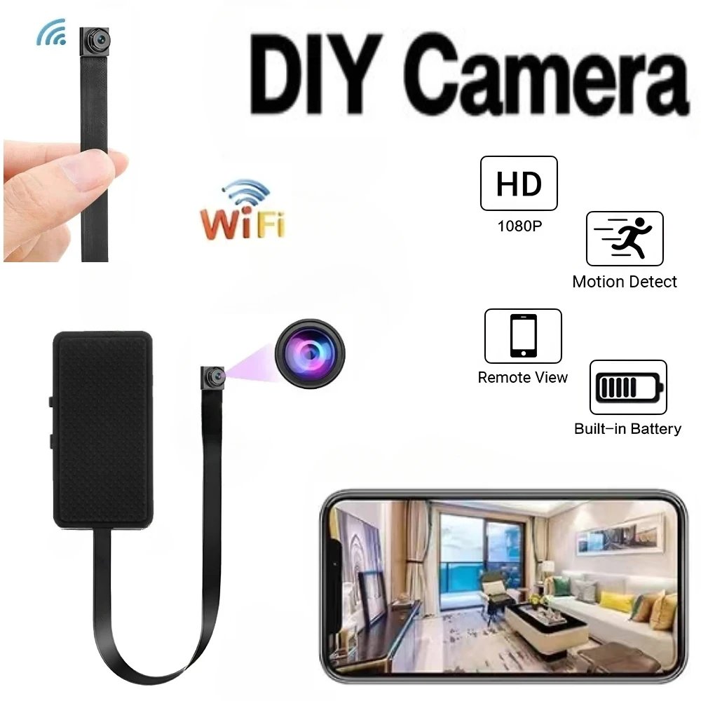 Mini Camera HD 1080P WiFi Camcorder Sports DV DVR Portable Wireless DIY Module Video Recorder Support Remote View P2P Camera