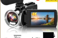 4K Camcorder with Microphone 18X Zoom Infrared Vlogging Video Camera for Youtube 48MP Portable Digital Recorder Live Streaming