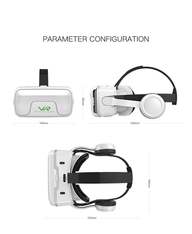 New VR Helmet 3D Glasses G04E 6th Generation Smartphone Smart Goggles Virtual Reality Headset Video Game Viar Binoculars