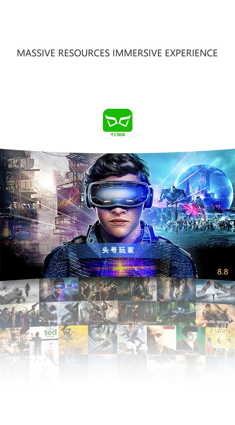 New VR Helmet 3D Glasses G04E 6th Generation Smartphone Smart Goggles Virtual Reality Headset Video Game Viar Binoculars